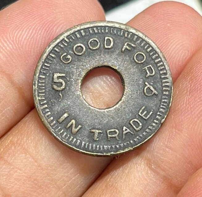 Early samuelson & lindstrom 5 Cents Trade Token