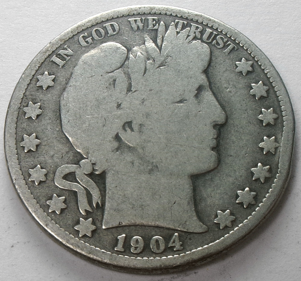 1904-S Barber 50¢ Half Dollar