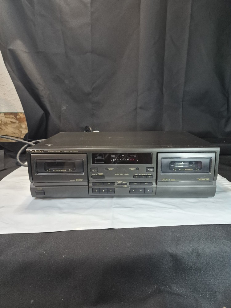 Technics RS-TR170 Auto Reverse Dual Cassette Tape Player,, A- Side Works.