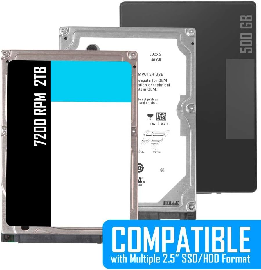 Kingwin SSD Hard Drive Mounting Kit Internal, Convert Any 2 x 2.5” Solid State