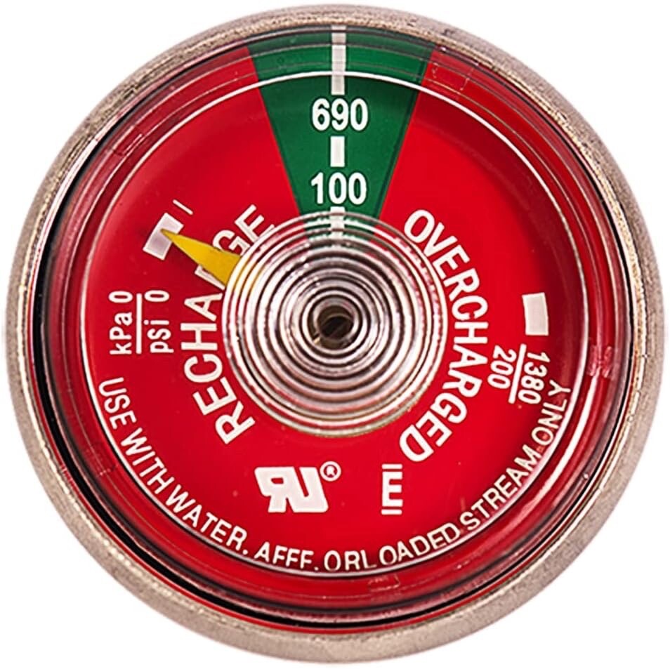 🔥🧯100WS Water FX Fire Extinguisher Gauge Compatible Code M (FREE SHIPPING)🔥🧯