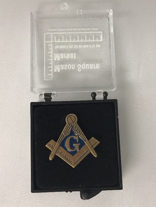 New Freemason Blue Lodge Lapel Pin