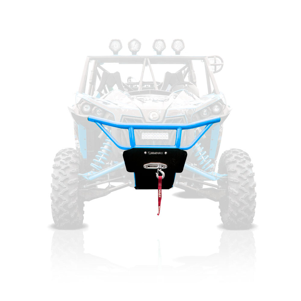 HMF HD Front Bumper for Can-Am Maverick MAX/XDS 2013 - 2018 | Octane Blue