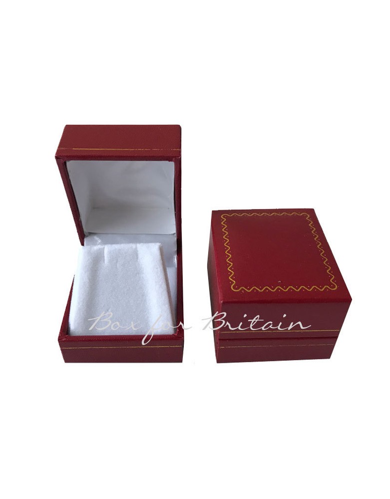Leatherette Earring, stud Box Red 1 Stud, Earring Boxes, Wholesale price.