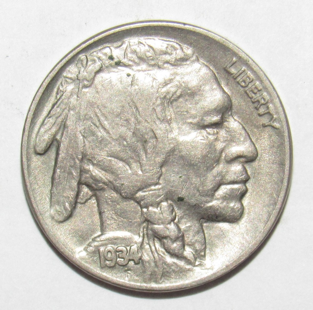 1934 Buffalo Nickel AU (H11)