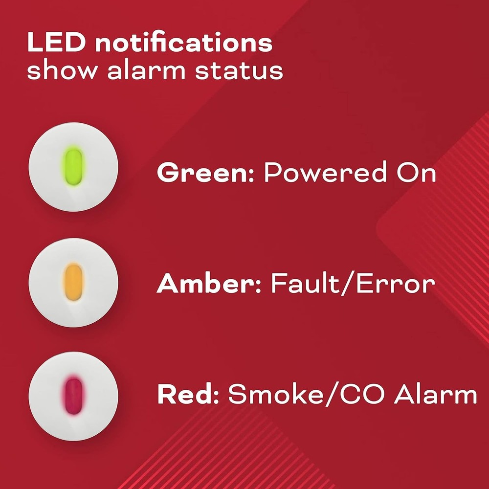 Kidde Smoke&Carbon Monoxide Detector,Battery Powered,LED Warning Light Indicator