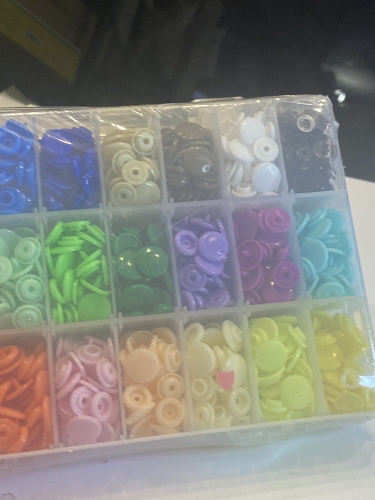 lynda 12 mm plastic snap button new 360 pieces