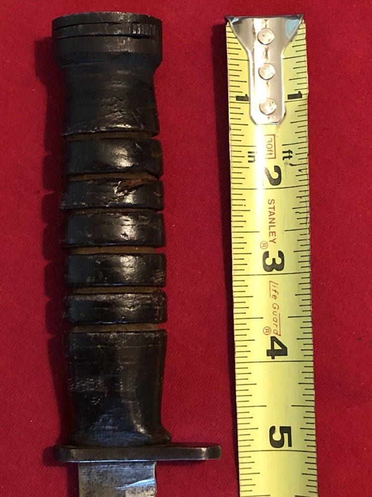 WW2 THEATRE KNIFE - LEATHER HANDLE WITH SHEATH