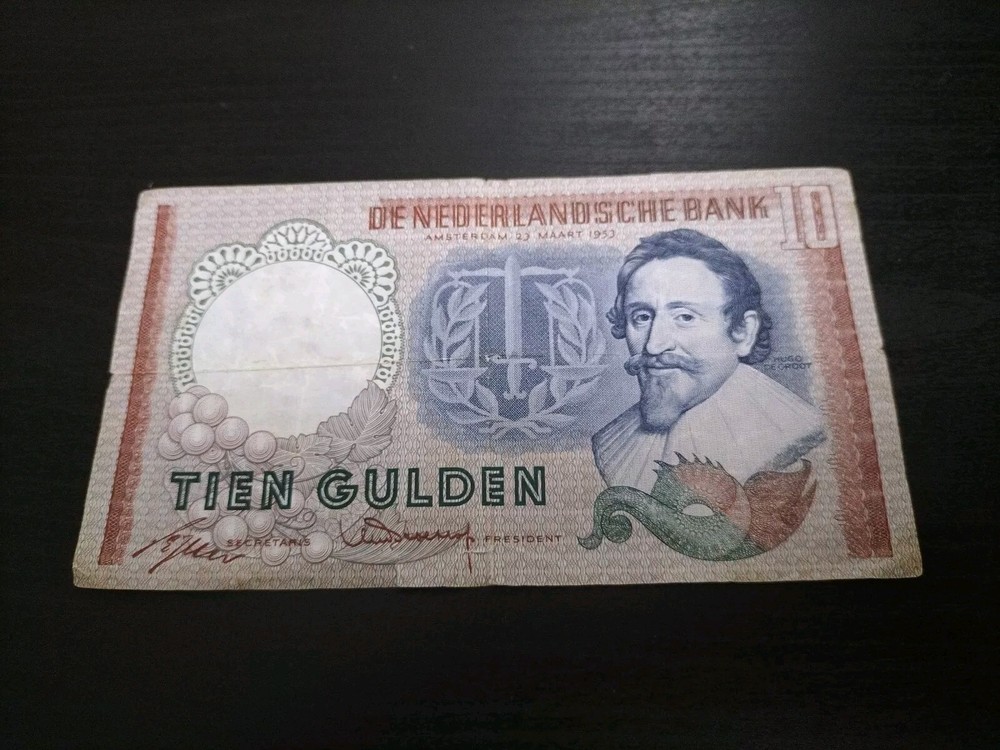 Netherlands 10 Gulden 1953