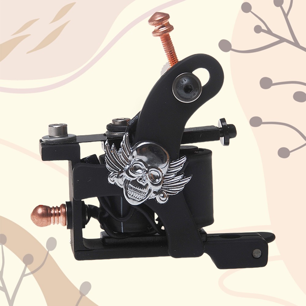 Coil Tattoo Machine Cast Iron Frame for Beginner 10 Wrap Liner 401-G
