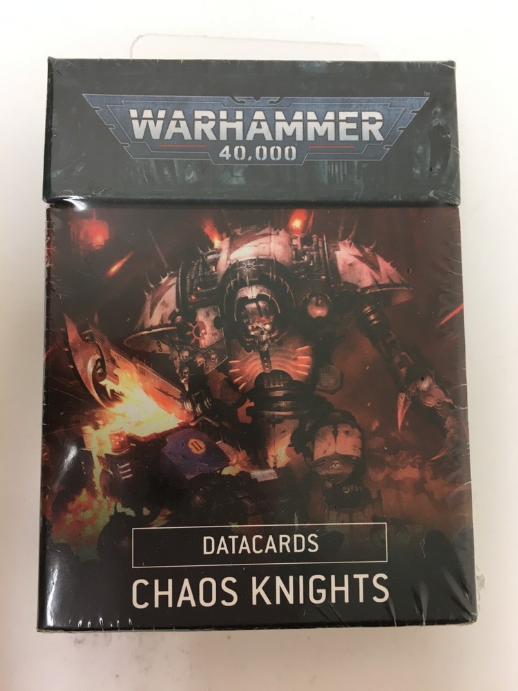 Warhammer 40K Chaos Knights  Datacards 9th Edition