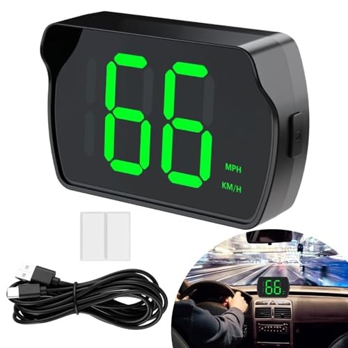 GPS for Car, Universal HUD Speed Meter with Large LED Digital Speedometer