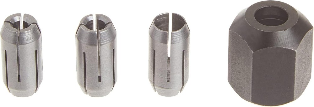 3-Piece Collet and Nut Kit for Drilling Machine, Compatible with Various Bits