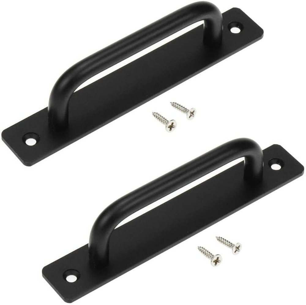 2Pcs Heavy Duty Alloy Sliding Barn Door Handle Pull Flush Hardware Drawer Pulls