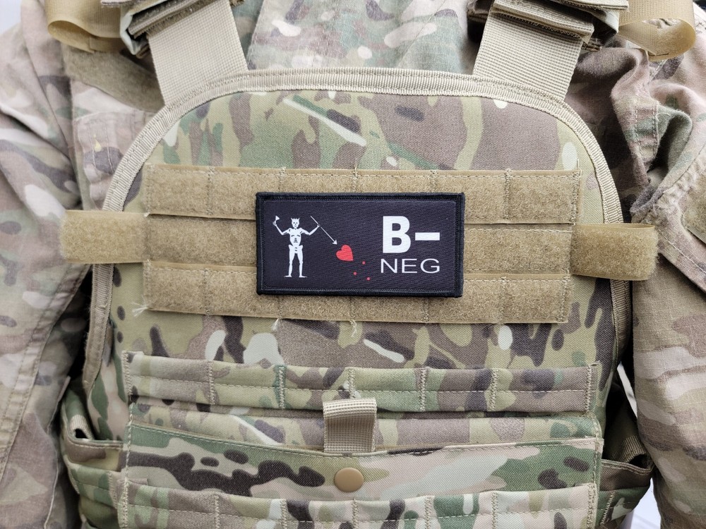 Backbeard 2x4 Bloodtype Tactical Patch