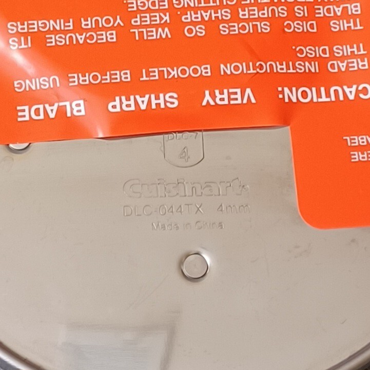 Cuisinart Food Processor DLC-044TX Standard Slicing Disc Blade Replacement Part