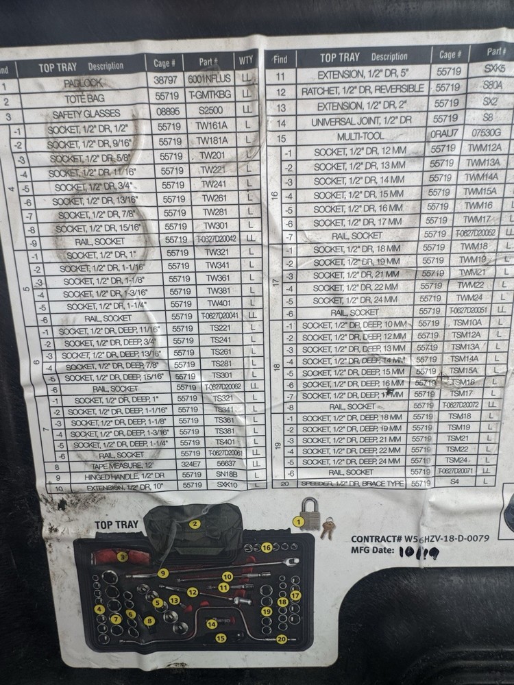 snap on general mechanic tool kits series 2 6 drawer