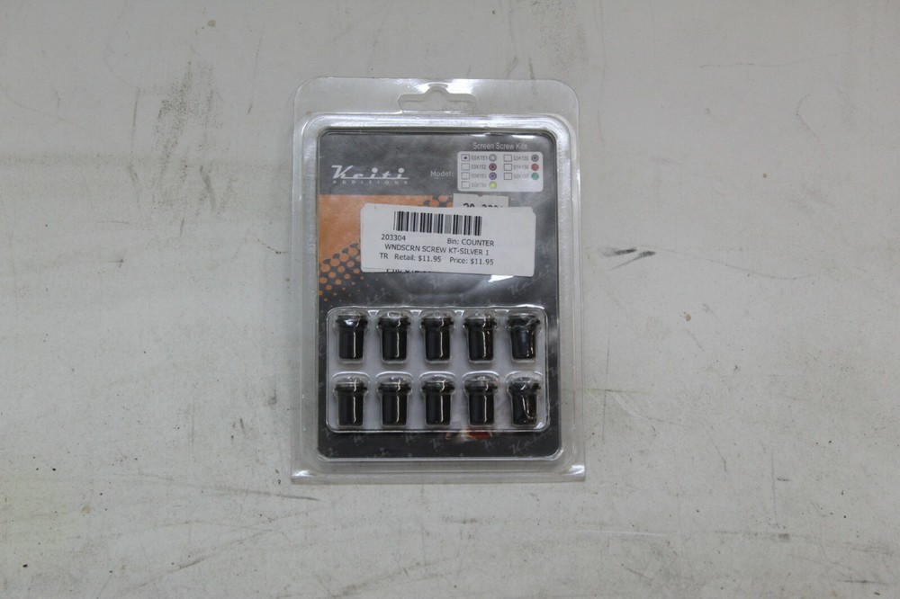 Keiti - SSK151-SILVER - Windscreen Screw Kit, Silver
