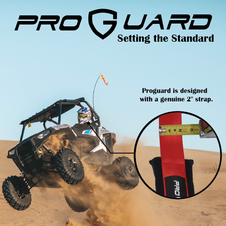 ProGuard Red 4 Point Harness 2" Straps Universal UTV Off-Road Harness 2 Pack