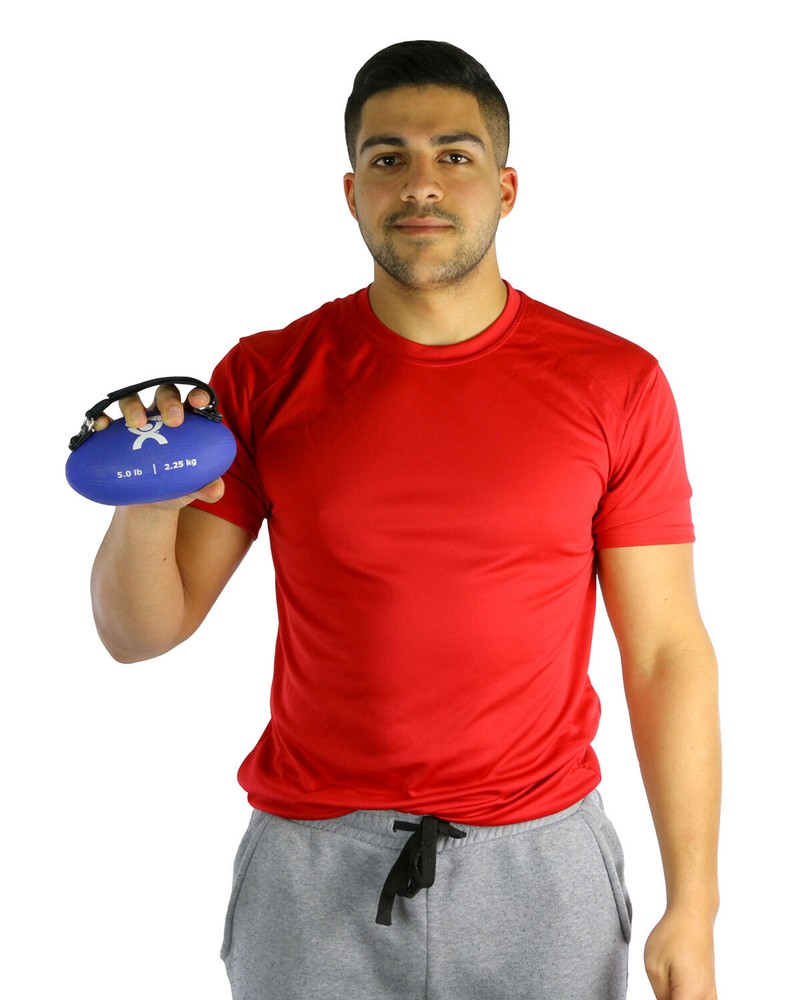 CanDo Handy Grip weight ball - 5 lb - Blue
