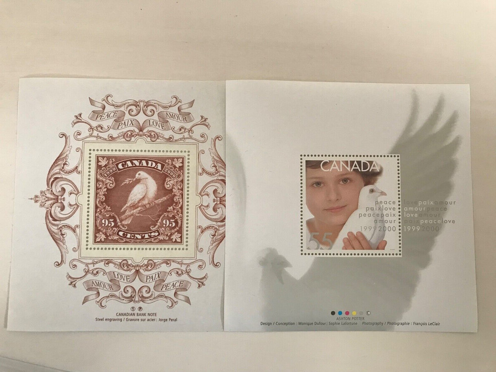 1999 2000 CANADA MILLENNIUM KEEPSAKE STAMP & COIN SET
