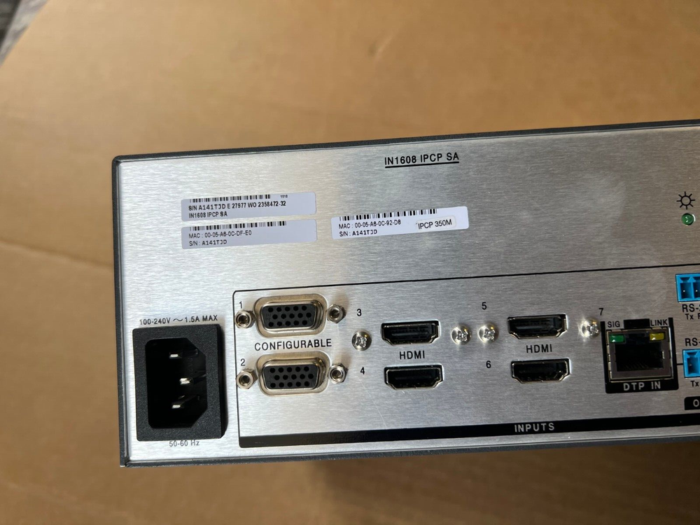 Extron IN 1608 ICPC SA Scaling Presentation Switcher with Control processor