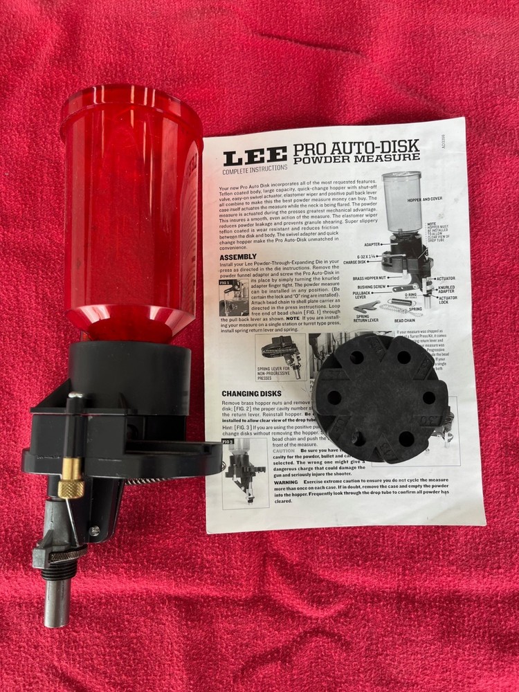 Lee Pro Auto Disk Powder Measure