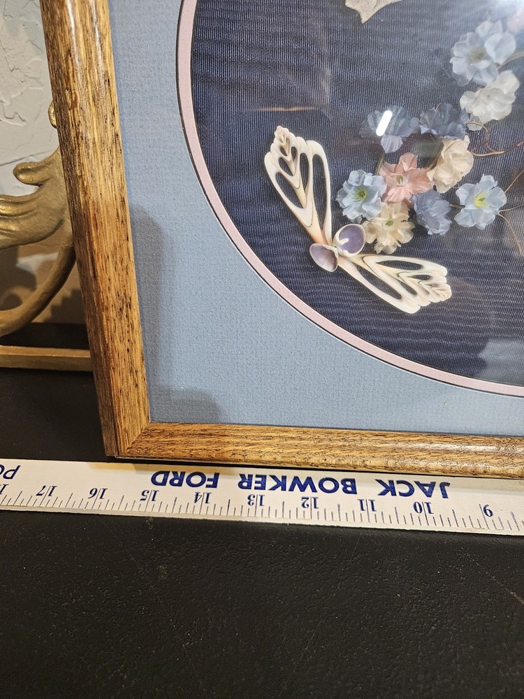Butterfly And Shell Framed Art