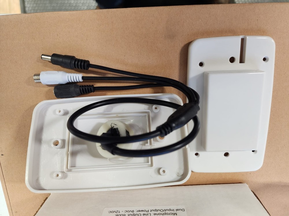 Weatherproof security microphone, area microphone. Add discrete audio anywhere!