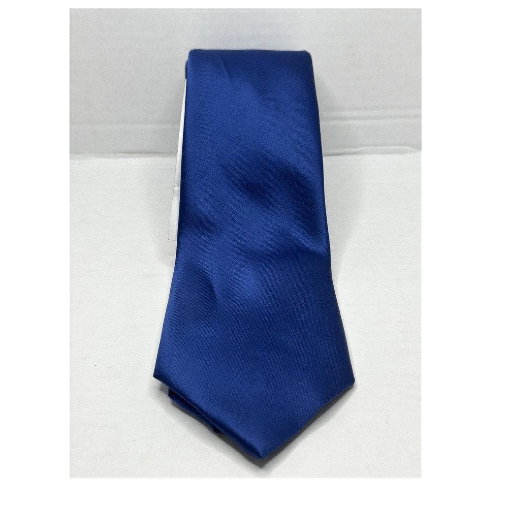 Perry Ellis Portfolio Polyester Solid Tie Navy Sateen One Size
