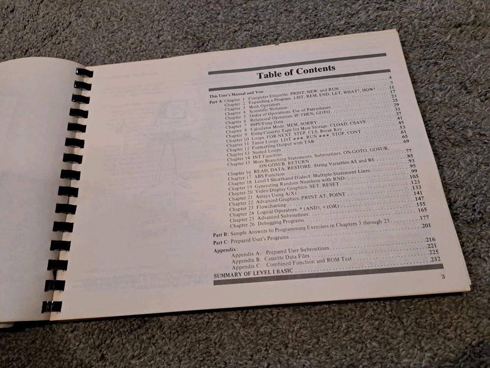 Radio Shack TRS-80 Micro Computer System User's Manual Level 1