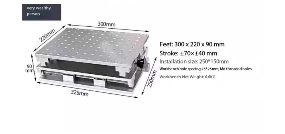 Laser Marking Machine XY-Axis 2D Workbench Horizontal Movement Platform