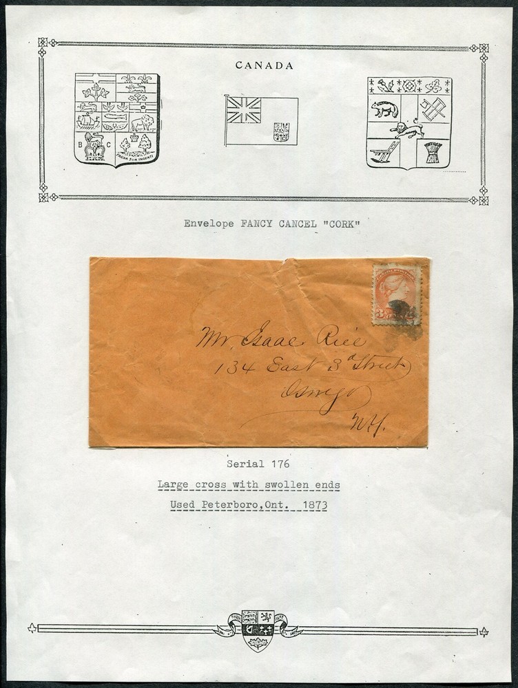CANADA FANCY CANCEL COLLECTION REMAINDER