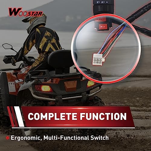 7/8" 22mm Handlebar 4 Function Right Start Switch with Horn Button 4 Functions