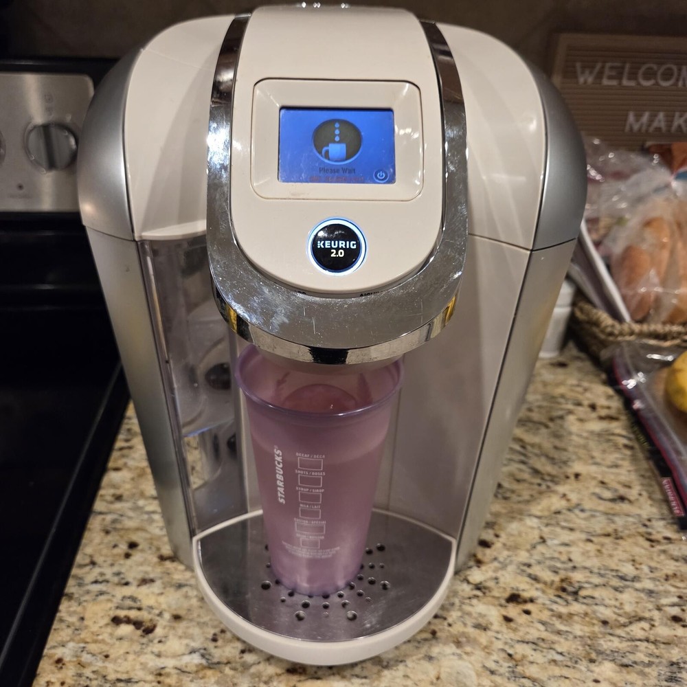 Keurig 2.0 Coffee Maker Cream Filter Holder Programmable