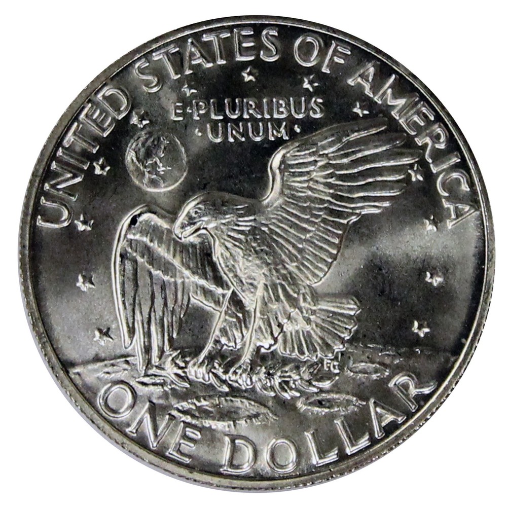 1971 S Eisenhower Dollar 40% Silver Gem BU