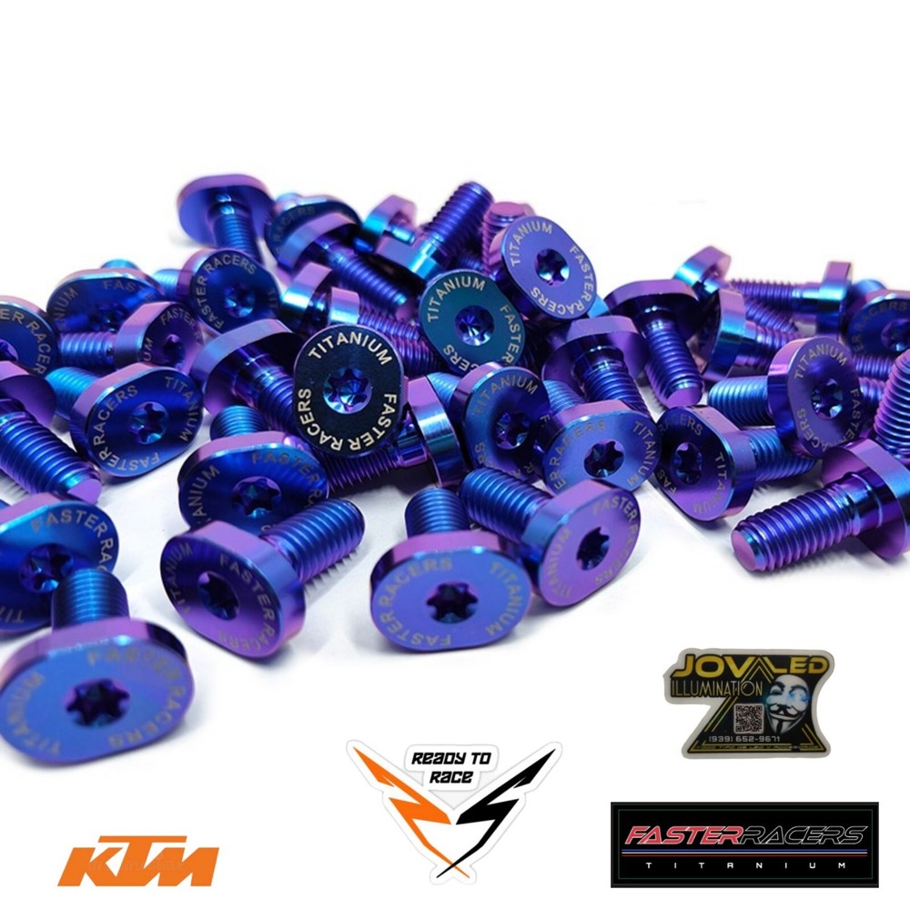 Ktm 1290 Super Duke Sprocket Screw Stud TITANIUM 6pcs Set