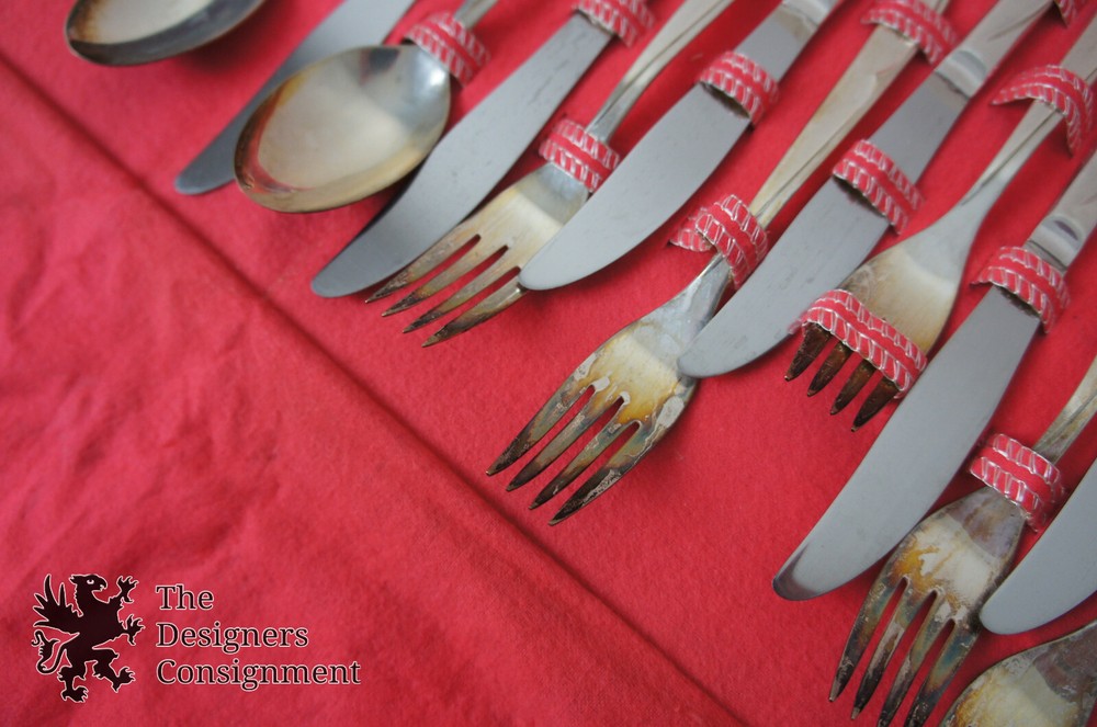 52 Piece Supreme Silverplate Flatware Set Concept Pattern Mid Century Modern