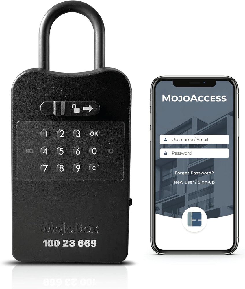 , Digital Lockbox, Bluetooth Key Lockbox, Ios/Android App Remotely Generates Off