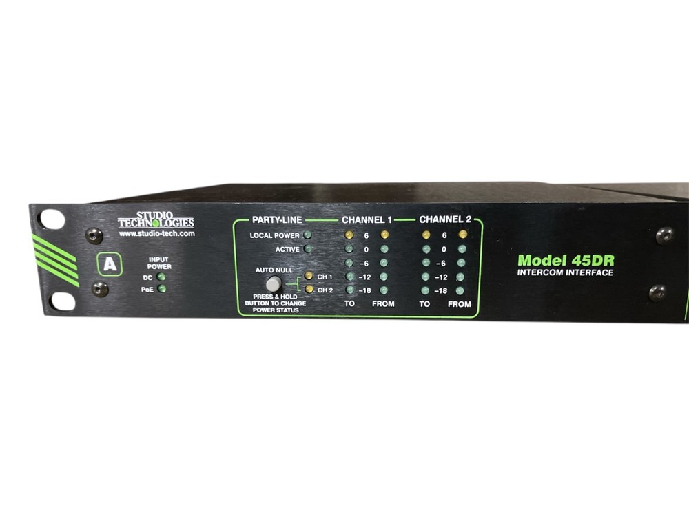 Studio Technologies Model 45DR Intercom Interface Dual Unit (No Power Source)