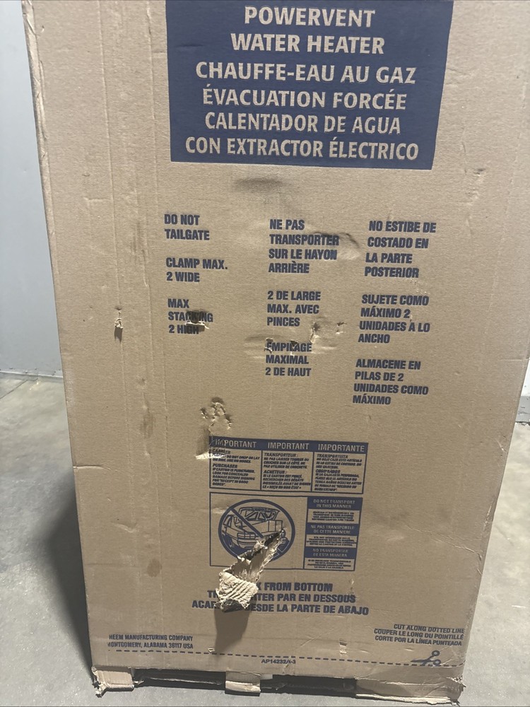 Rheem 75 Gal. Tall 8-Year 75.1k BTU LP Tank Water Heater - Pro+g75-76p