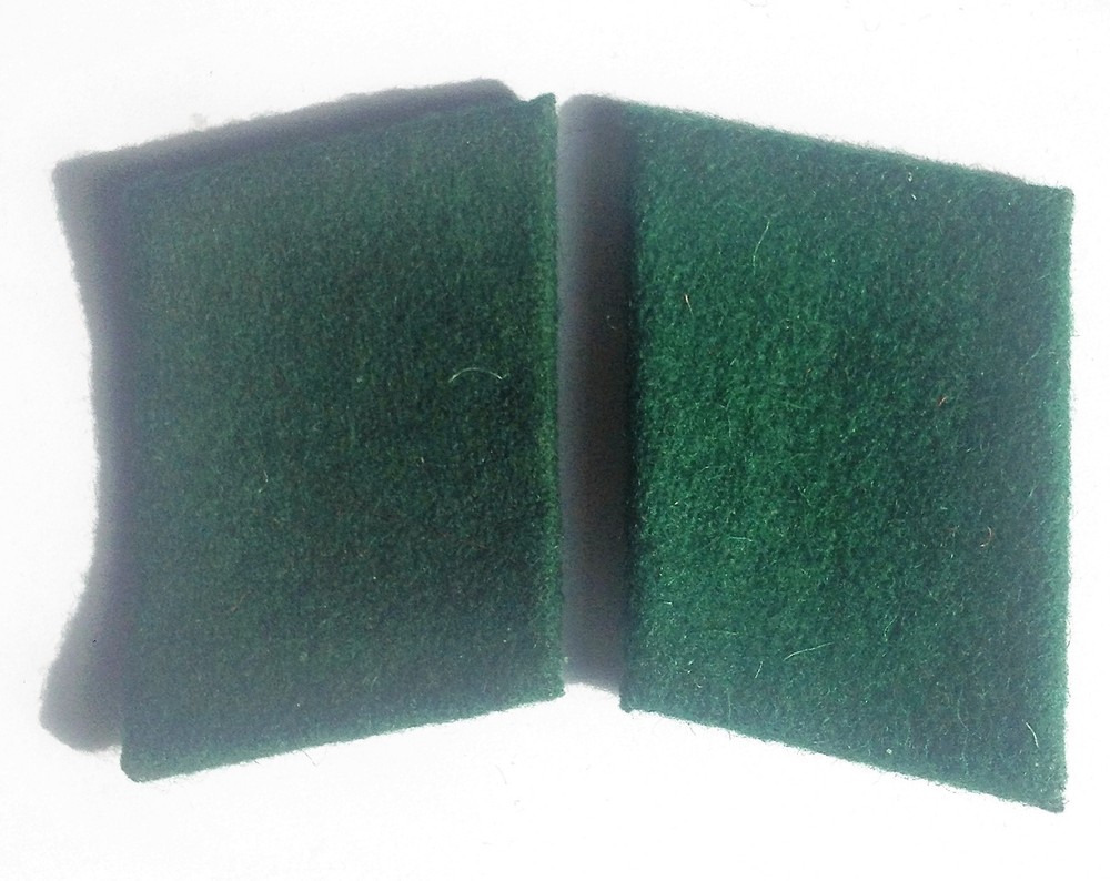 German Luftwaffe GROUND TROOPS Collar tabs GREEN background Mann