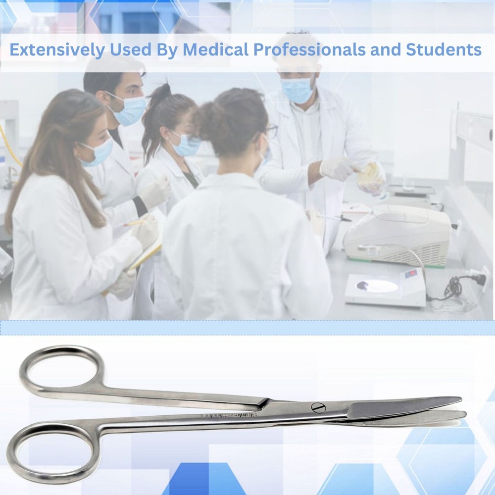 Mayo Scissors Curved 6.75'' Surgical Dissecting Blunt Operating Veterinary Lab