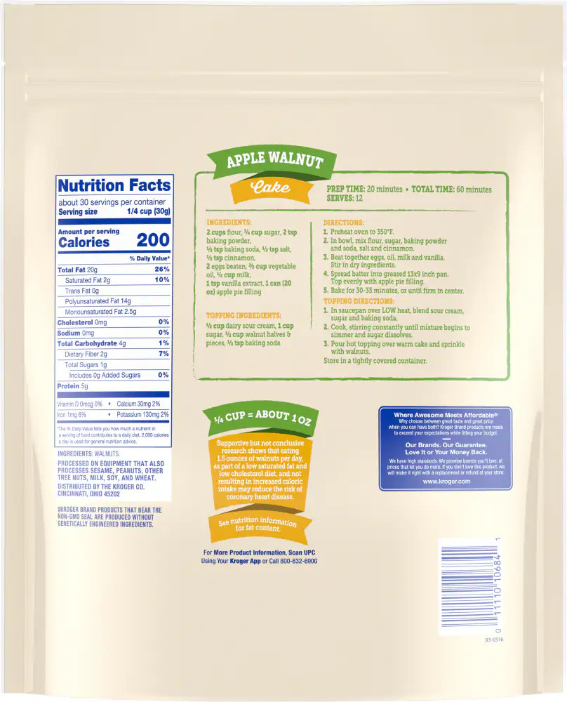 KG Walnut Halves & Pieces 32 oz - 3 Pack