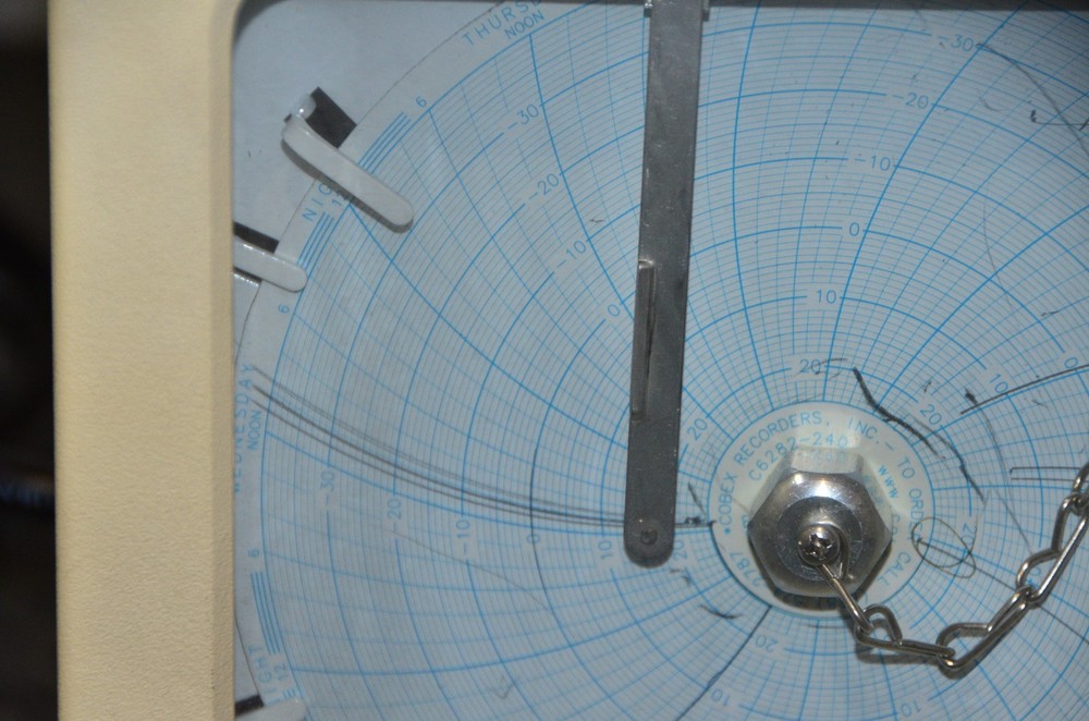 Cobex Temperature Chart Recorder 6" Single Pen Fully Cased