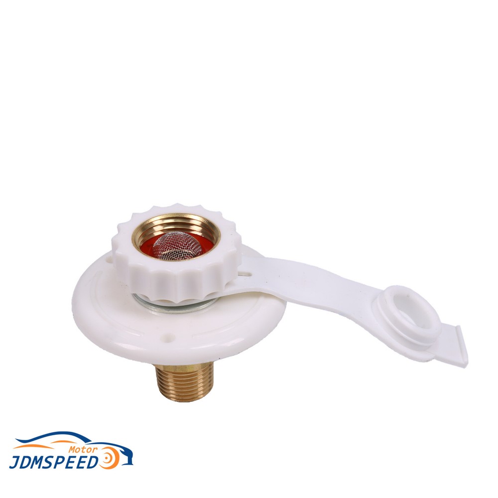 1/2" Thread RV City Water Fill Inlet Flange With Check Valve For Trailer Marine