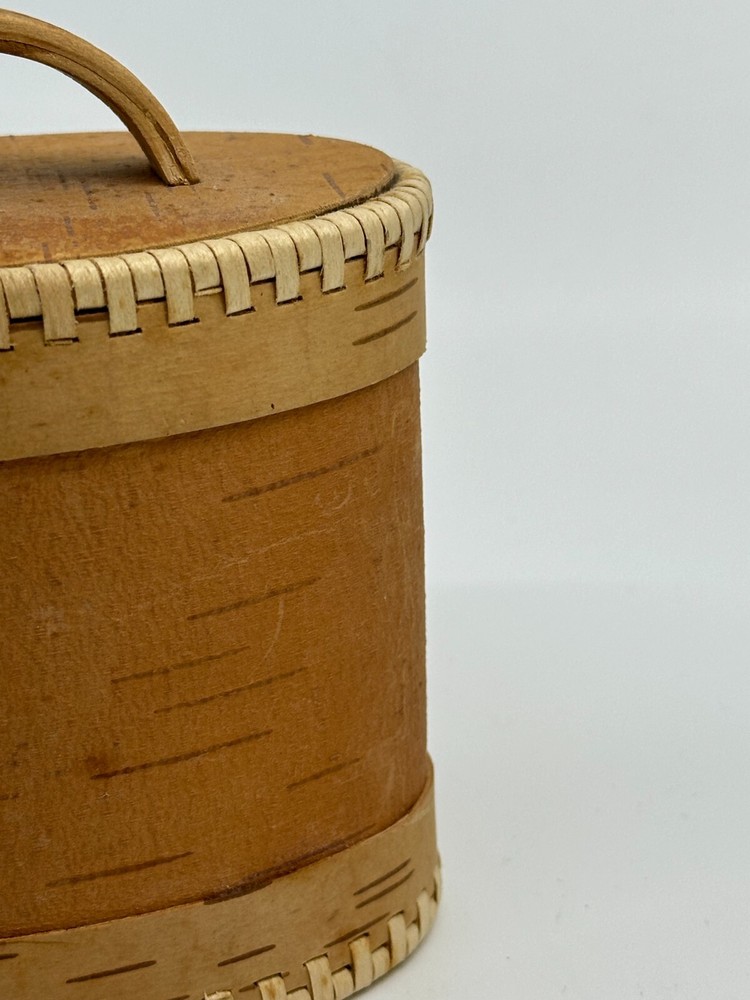 Handmade Bark Veneer Box with Lid