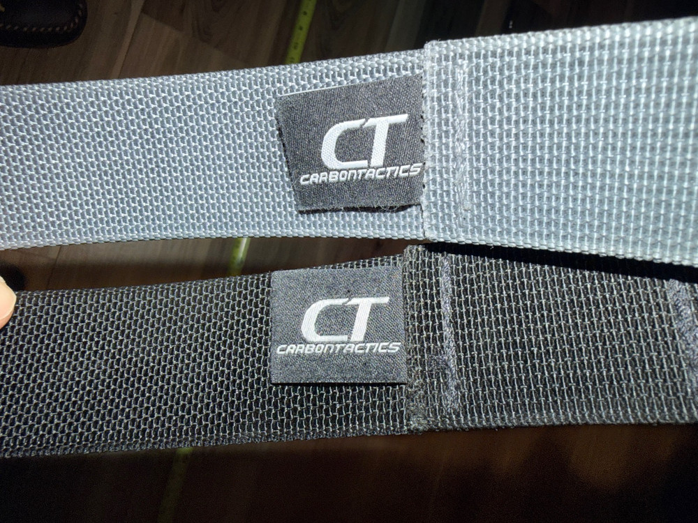 Titanium Ti Hook Elements EDC Belt single layer black webbing Carbon Tactics