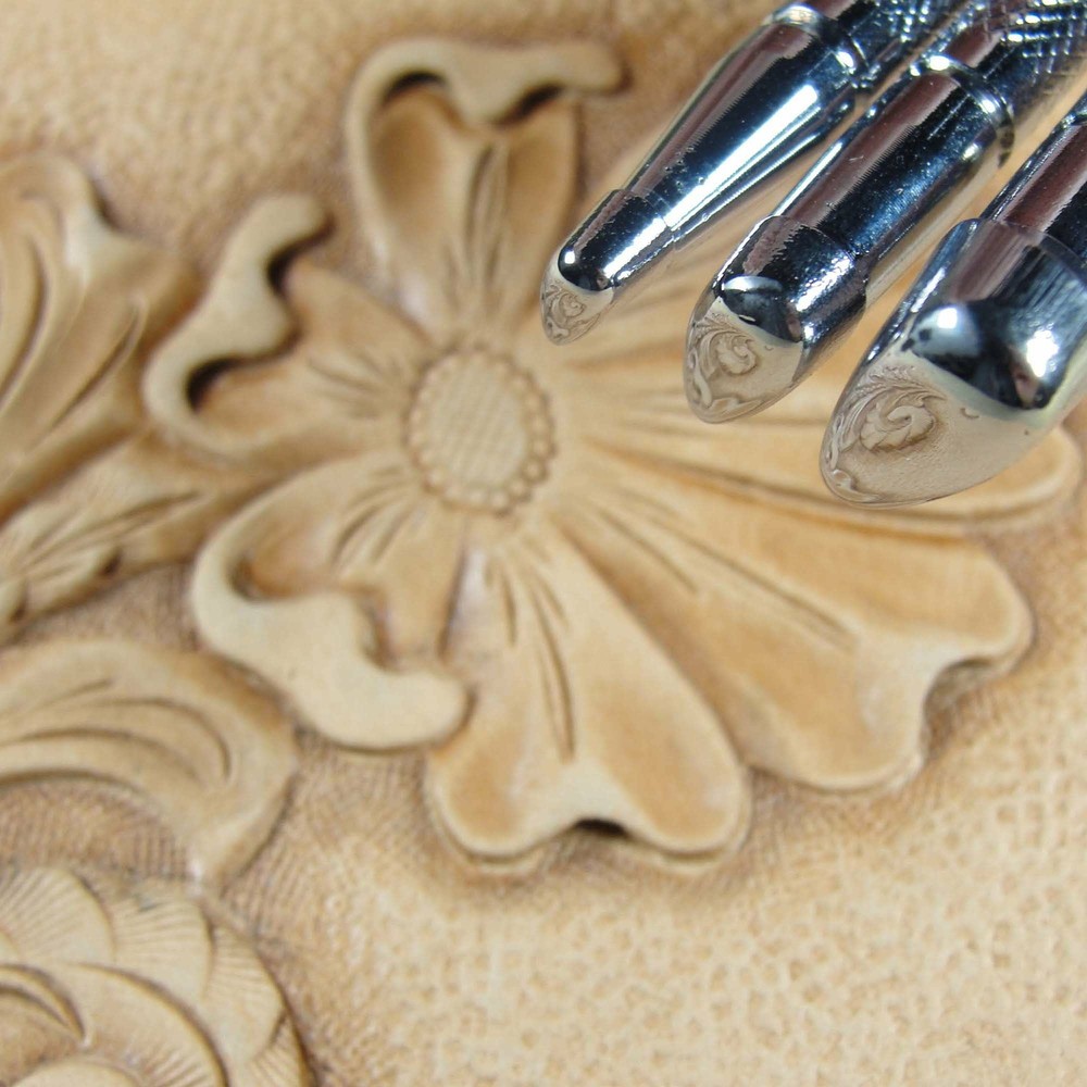 Japan Select - Smooth Pear Shader Stamp Set (3-Piece Set, Leather Tools)