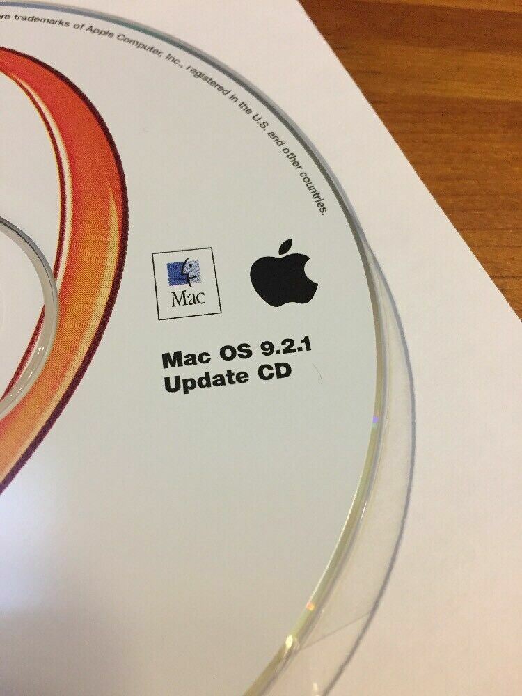 Mac Macintosh OS 9 Sherlock 2 Update CD Software Install Disc 9.2.1 Vintage 2001